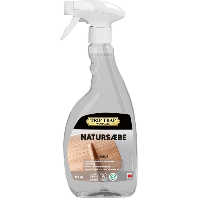 Tr�gulvpleje, Trip Trap Naturs�be, 750 ml, klar-til-brug, uden farve og parfume *Denne vare tages ikke retur*
