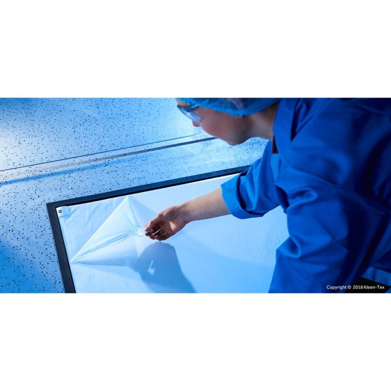 Kl�bem�tte, Kleen Sticky Mat, 115x60cm, bl�, PE, 30 lag *Denne vare tages ikke retur*