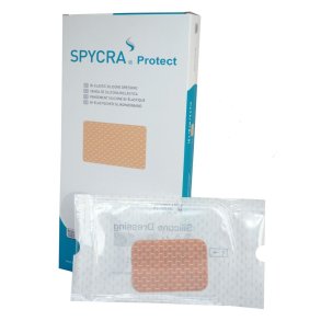 Forbinding, Spycra Protect, 18x30cm, beige, bi-elastisk, med silikonekl�b, enkeltpakket, steril, engangs *Denne vare tages ikke retur*
