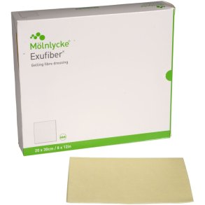 Fiberbandage, Exufiber, 20x30cm, steril, engangs *Denne vare tages ikke retur*