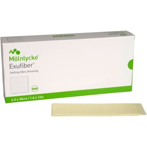 Fiberbandage, Exufiber, 4,5x30cm, steril, engangs *Denne vare tages ikke retur*