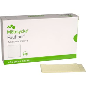 Fiberbandage, Exufiber, 4,5x20cm, steril, engangs *Denne vare tages ikke retur*