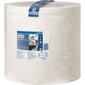 V�rkstedsrulle, Tork W1, 2-lags, 510m x 36,9cm, �39cm, hvid, blandingsfibre *Denne vare tages ikke retur*