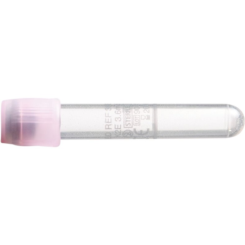 Blodpr�vetagningsglas, K2EDTA, BD Vacutainer, 2 ml, lilla, PET, m/Hemogard lukning *Denne vare tages ikke retur*