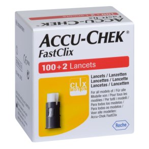 Fastclix lancetter, Accu-Chek, sterilt, (102 stk.) *Denne vare tages ikke retur*