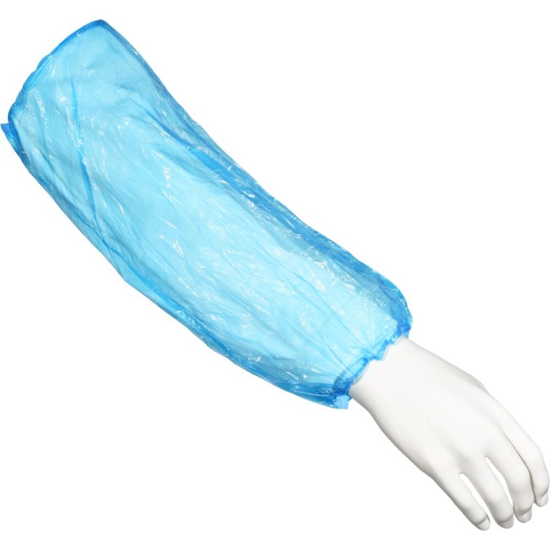 �rmemanchet, ABENA, 40x20cm, 20 micron, bl�, LDPE, usteril, engangs