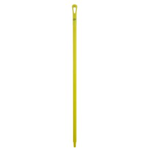 Skaft med gevind, Vikan, 130cm, �3,4cm, gul, glas/PP, ultra hygiejnisk *Denne vare tages ikke retur*