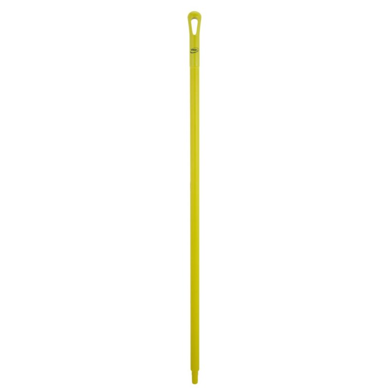 Skaft med gevind, Vikan, 130cm, �3,4cm, gul, glas/PP, ultra hygiejnisk *Denne vare tages ikke retur*