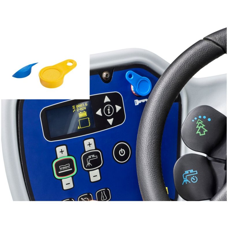N�gle, Nilfisk, SC500/2000/6000, bl�, Smartkey, bruger *Denne vare tages ikke retur*