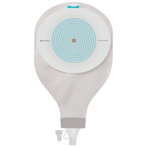 Stomipose, SenSura Mio High Output, gr�, 10-70 mm, 1-dels, opklipbar, med post-op udl�b, vindue