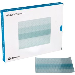 S�rkontaktlag, Biatain Contact, 10x7,5cm, transparent, med silikonekl�ber, latexfri, steril *Denne vare tages ikke retur*