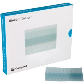 S�rkontaktlag, Biatain Contact, 7,5x5cm, transparent, med silikonekl�ber, latexfri, steril *Denne vare tages ikke retur*