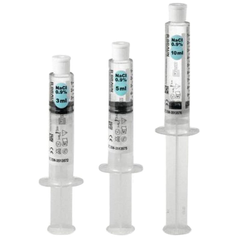 Spr�jte, B.Braun, OmniFlush, transparent, 10 ml, til. I.V., forfyldt med NaCl 0,9% i 10ml spr�jte, steril, engangs *Denne vare tages ikke retur*