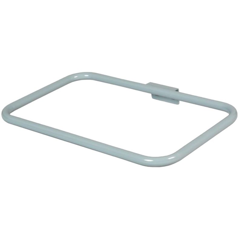 Poseholder, Tina Trolleys Exclusive, 470x320x65mm, gr�, pulverlakeret st�l, uden beslag, vandret, til 110 ltr. pose *Denne vare tages ikke retur*