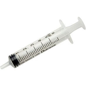 Spr�jte, Chirana, 5 ml, transparent, luer, centreret, 3 komponent, steril, engangs *Denne vare tages ikke retur*