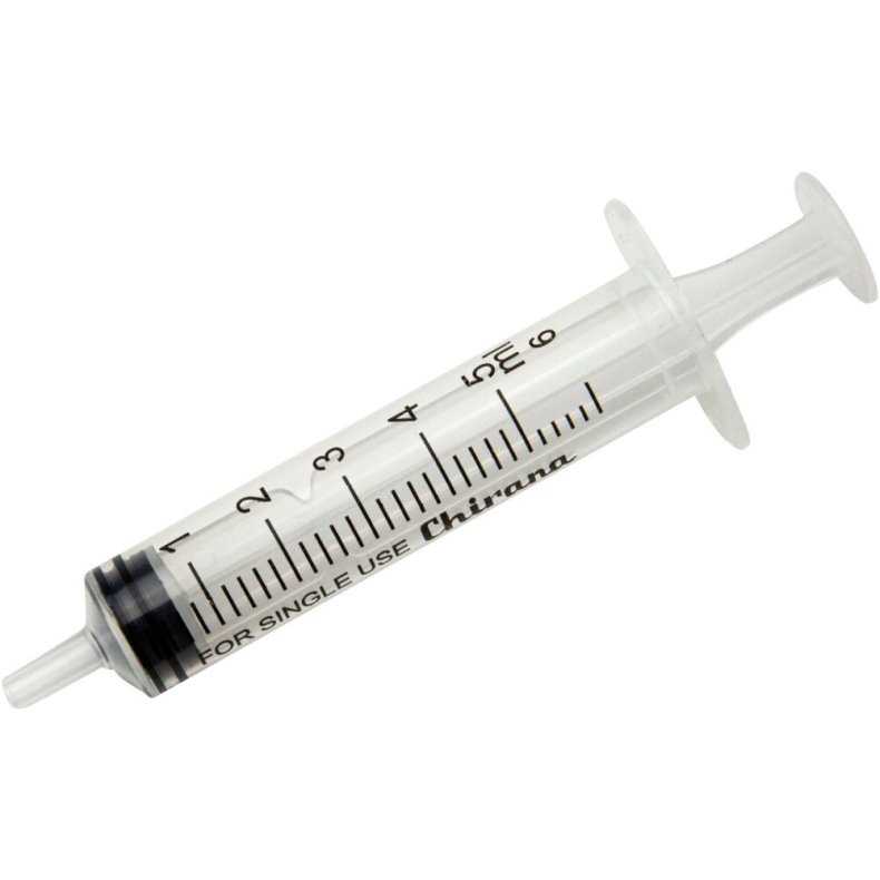 Spr�jte, Chirana, 5 ml, transparent, luer, centreret, 3 komponent, steril, engangs *Denne vare tages ikke retur*