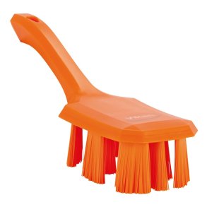 H�ndb�rste, Vikan, 26x7x10cm, orange, glas/polyester/PP, stiv, UST *Denne vare tages ikke retur*