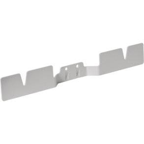 Tilbeh�rsholder, Diversey TASKI, 38x5x5,2cm, gr�, st�l, til plastbakker, 2 stk *Denne vare tages ikke retur*