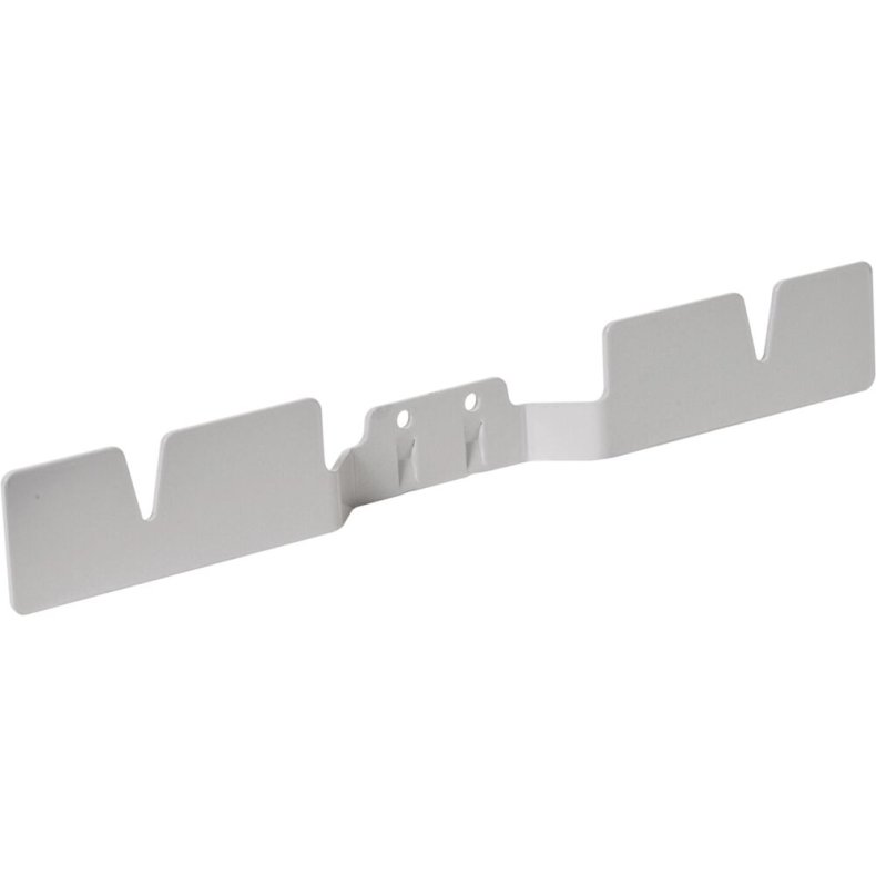 Tilbeh�rsholder, Diversey TASKI, 38x5x5,2cm, gr�, st�l, til plastbakker, 2 stk *Denne vare tages ikke retur*