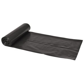 S�k, 100 l, sort, LDPE/genanvendt, 72x112cm
