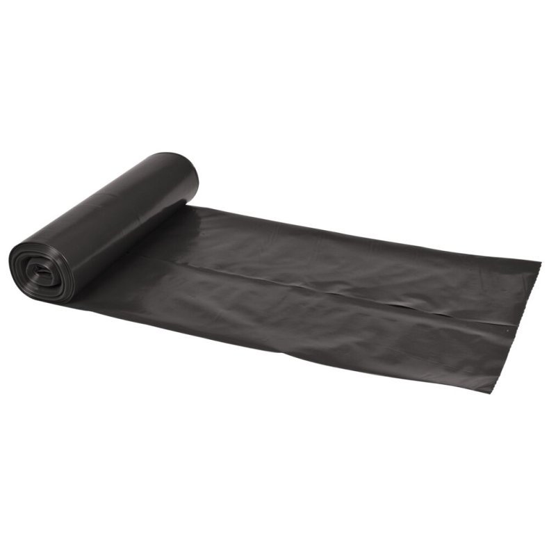S�k, 100 l, sort, LDPE/genanvendt, 72x112cm