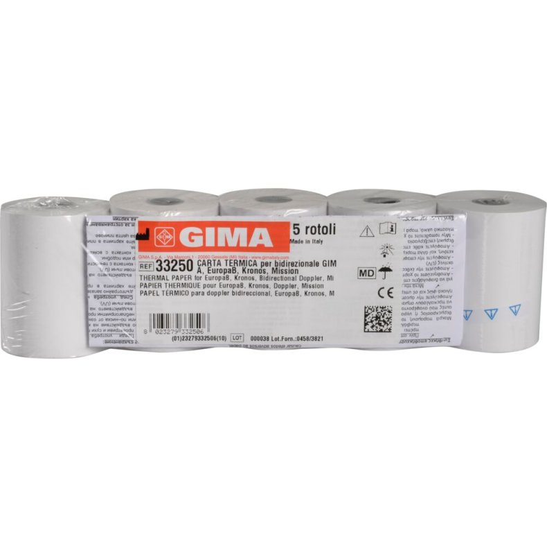 Printerpapir, hvid, p� rulle, til Urilyzer 100 og Urilyzer 100 pro urinanalyseapparat