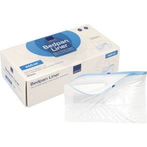 B�kkenpose, ABENA, hvid, med absorberende indl�g, 39x 61 cm