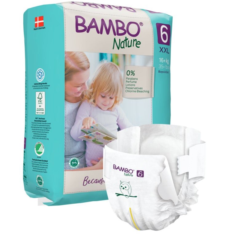B�rneble, tapeble, milj�m�rket, Bambo Nature, 6, 16+ kg