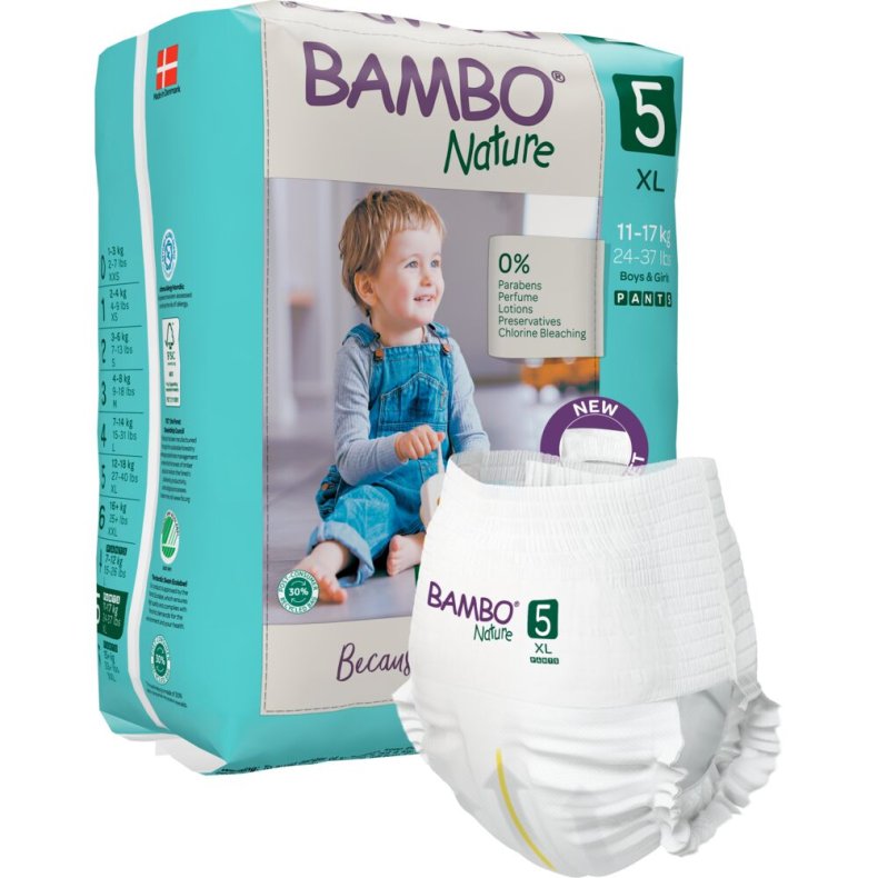 B�rneble, bukseble, milj�m�rket, Bambo Nature Pants, 5, 11-17 kg