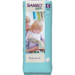 B�rneble, tapeble, milj�m�rket, Bambo Nature, 6, tall pack, 16+ kg