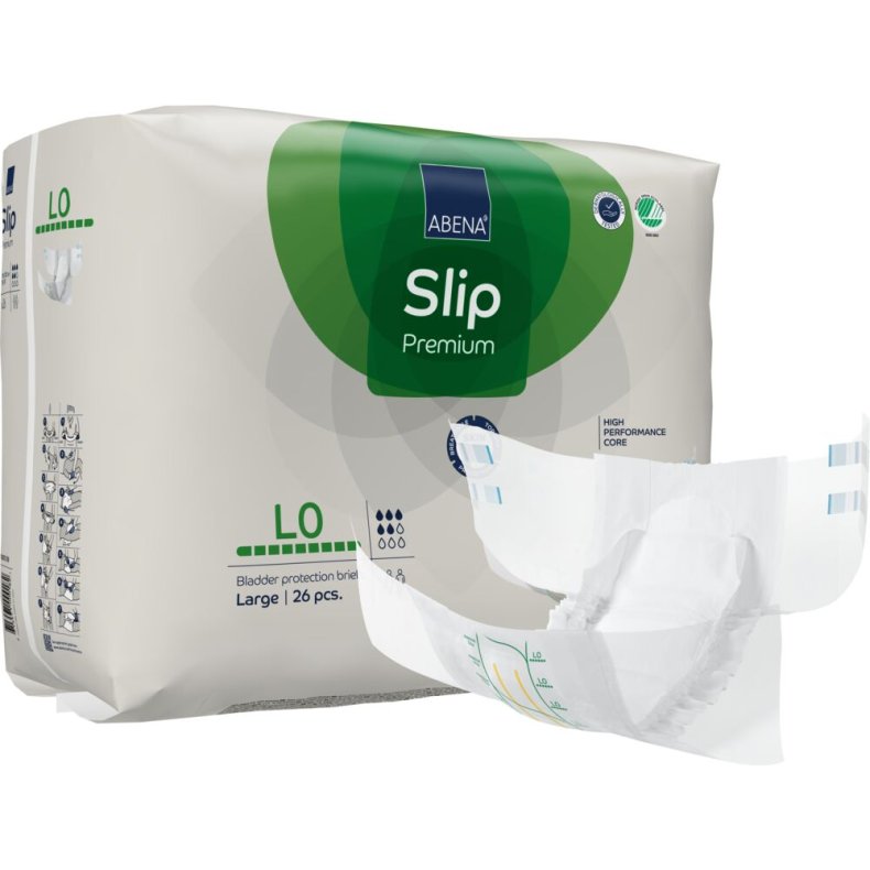 Tapeble, ABENA Slip Premium, L0, gr�n farvekode