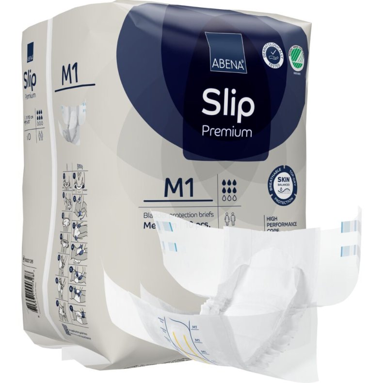 Tapeble, ABENA Slip Premium, M1, bl� farvekode