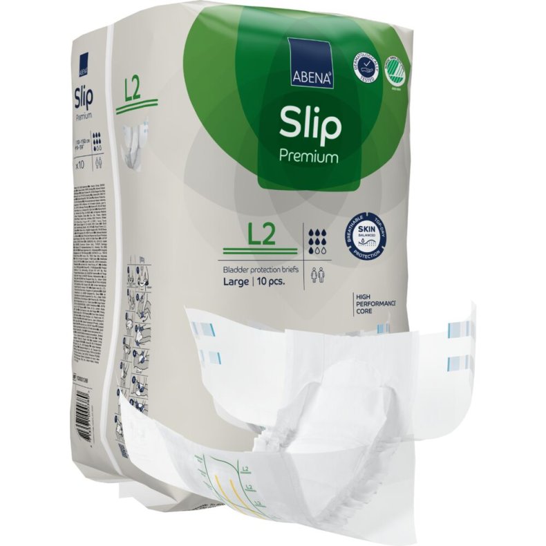 Tapeble, ABENA Slip Premium, L2, gr�n farvekode