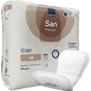 �ben ble, ABENA San Premium, 1A, brun farvekode, med silikonepapir
