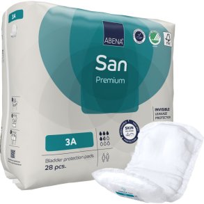 �ben ble, ABENA San Premium, 3A, petroleumsbl� farvekode, med silikonepapir