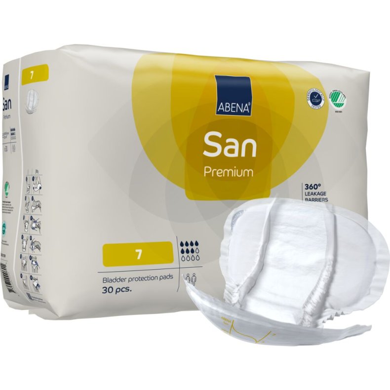 �ben ble, ABENA San Premium, 7, gul farvekode
