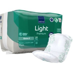 �ben ble, ABENA Light Premium, Extra 3, turkis farvekode, med silikonepapir