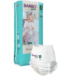 B�rneble, bukseble, milj�m�rket, Bambo Nature Pants, 4, tall pack, (Tall), 7-12 kg