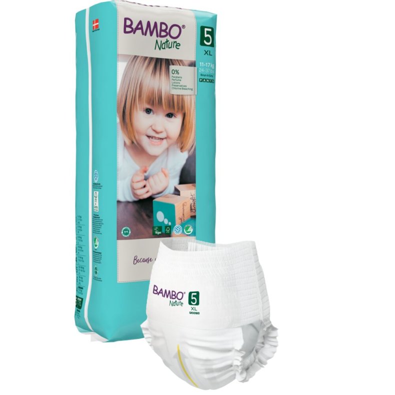 B�rneble, bukseble, milj�m�rket, Bambo Nature Pants, 5, tall pack, (Tall), 11-17 kg