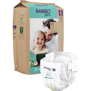B�rneble, tapeble, milj�m�rket, Bambo Nature, 6, papirspose, paper bag, 16+ kg