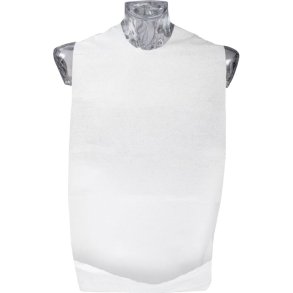 Spisestykke, ABENA Excellent, 2-lags, 70x37cm, hvid, papir/PE, med tape, engangs