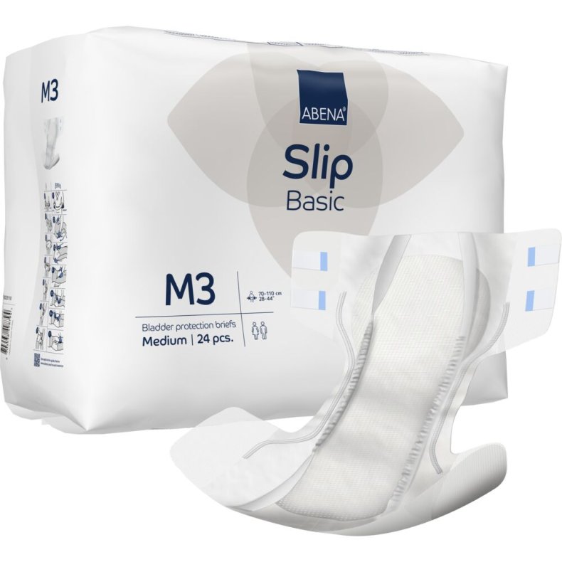 Tapeble, ABENA Slip Basic, M3, bl� farvekode