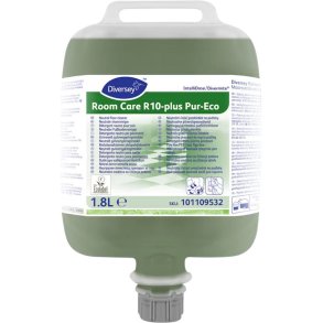 Gulvreng�ring, Diversey Room Care R10-plus Pur-Eco, 1,8 l, DvM/DQFM, med farve og parfume