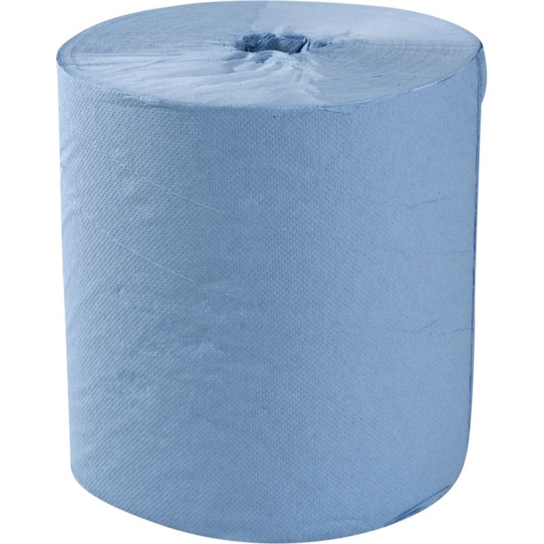 H�ndkl�derulle, neutral, 1-lags, Midi, 300m x 20cm, �19cm, bl�, genanvendt papir, uden hylse