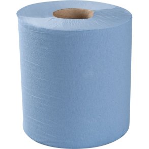 H�ndkl�derulle, neutral, 1-lags, Midi, 300m x 20cm, �19cm, bl�, genanvendt papir, med spiralhylse