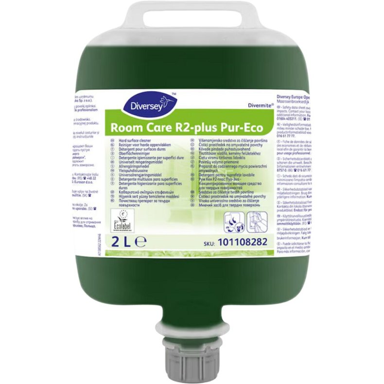 Universalreng�ring, Diversey Room Care R2-plus Pur-Eco, 2 l, DvM/DQFM, med farve og parfume