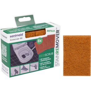 Skuresvamp, Sanimaid ECOscrub-90, 90x60mm, natur *Denne vare tages ikke retur*