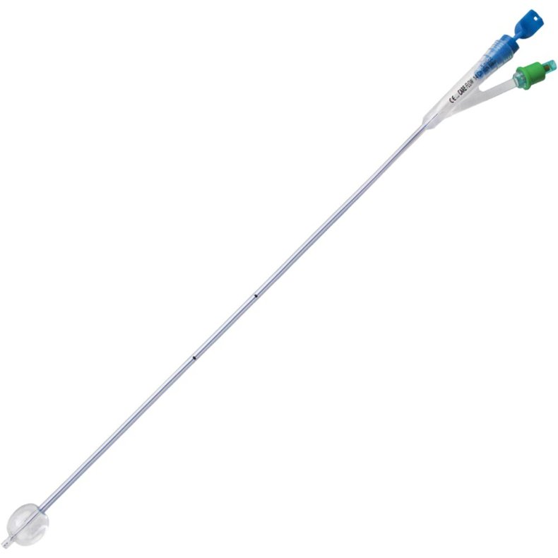 2-vejs foley kateter, Care Flow, open end, CH 14, 40cm, 5 ml, integreret ballon