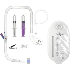 F�kalkatetersystem, Flexi-Seal Protect Plus, 1000 ml, med ENFit konnektor *Denne vare tages ikke retur*