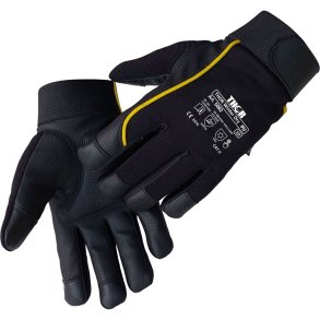 Syntetisk PU l�derhandske, THOR Winter, 11, sort, PU i h�ndfladen